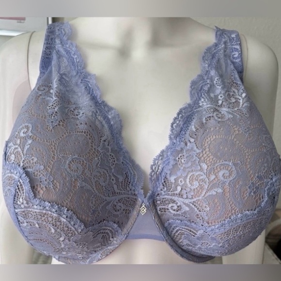 ThirdLove 24/7 Lace Contour Plunge Underwire Bra in Lavender Color Size 42D NWT - Picture 2 of 9